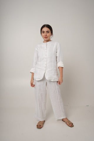 SOPHIA LINEN FULL SLEEVE JACKET