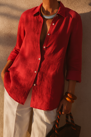 NARLA PREMIUM NATURAL LINEN CLASSIC SHIRT P C Crafts