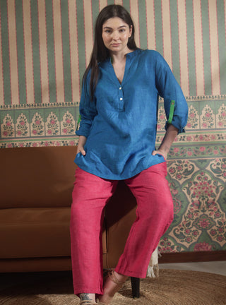 CLASSIC PANT WITH ZIPPER AND BUTTON