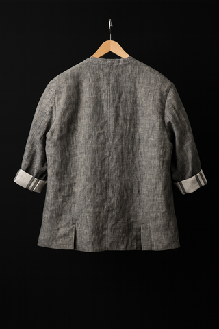 ISABELLA REVERSIBLE LUXE PURE LINEN JACKET – EFFORTLESS TWO WAY STYLE