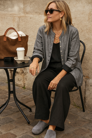 Sophia- Premium Linen Jacket – Understated Elegance